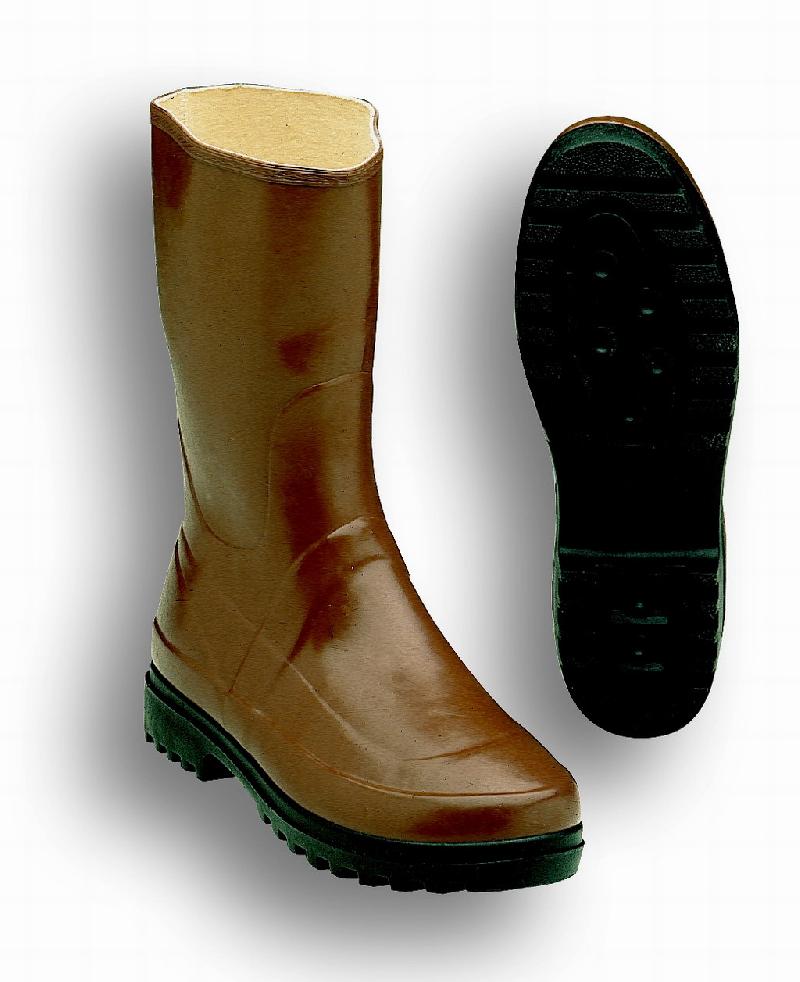 DEMI-BOTTE CAOUT. SEM.RENF.MARRON