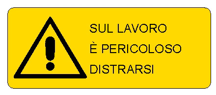 ALLUMINIO PERICOLO 350X125