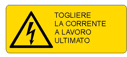 ALLUMINIO PERICOLO 350X125