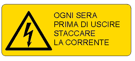 ALLUMINIO PERICOLO 500X700