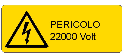 ALLUMINIO PERICOLO 350X125