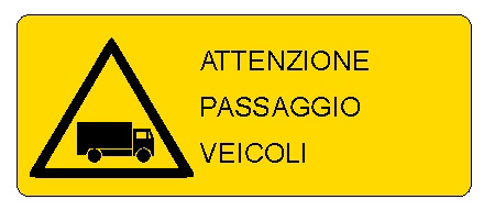 ALLUMINIO PERICOLO 350X125