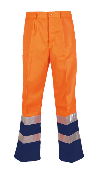 PANTALONE ARANCIO/BLU AV