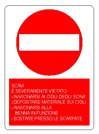 ALLUMINIO DIVIETO 330X500