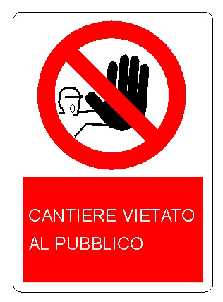 ALLUMINIO DIVIETO 330X500