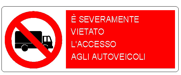 ALLUMINIO DIVIETO 500X700