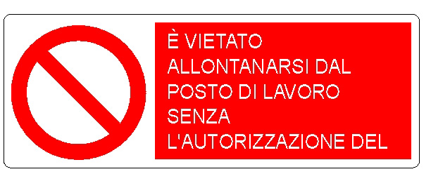 ALLUMINIO DIVIETO 350 X 125