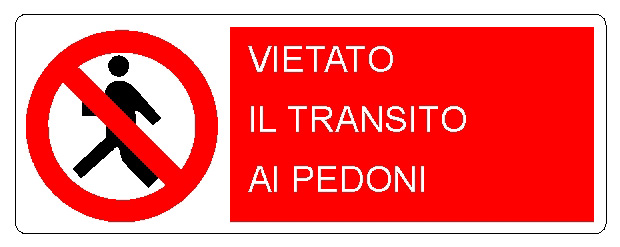 ALLUMINIO DIVIETO 350X125