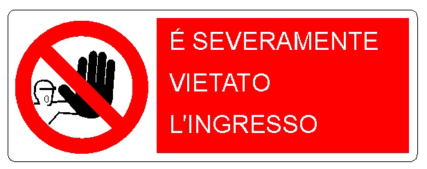 ALLUMINIO DIVIETO 500X700