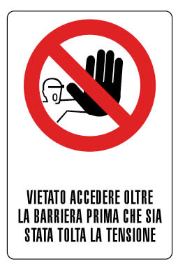 ALLUMINIO DIVIETO 270X430