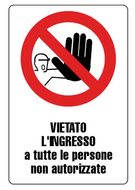 ALLUMINIO DIVIETO 180X262