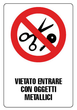 ALLUMINIO DIVIETO 115X178