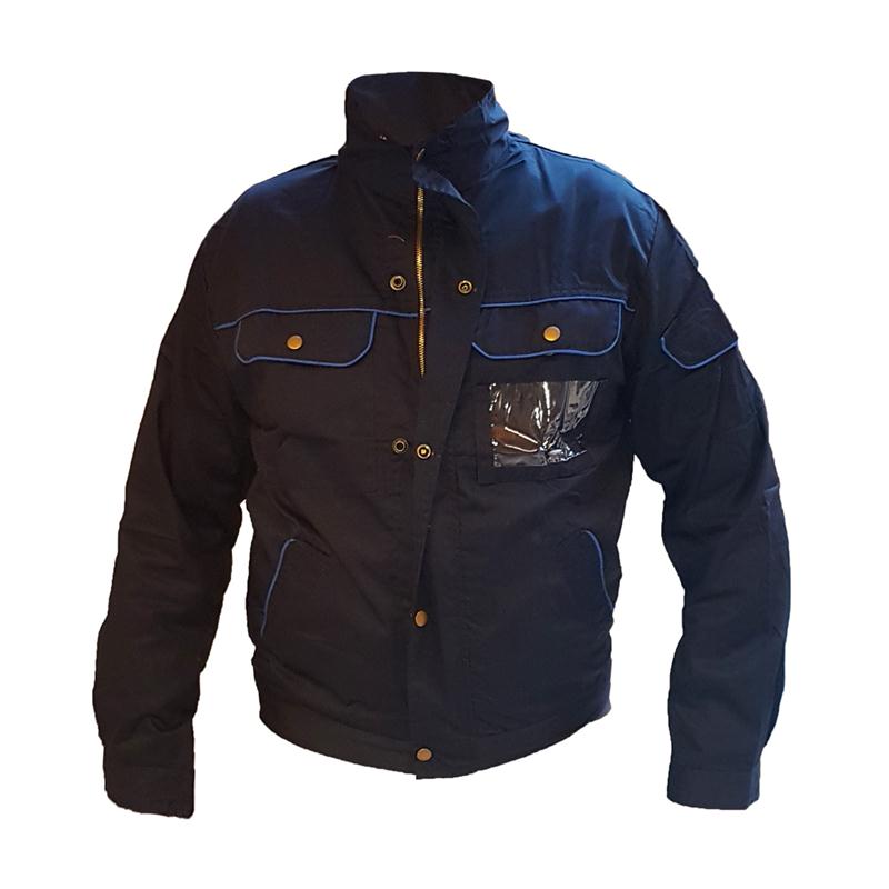 BLUE JACKET 35% COTTON-65% POLY