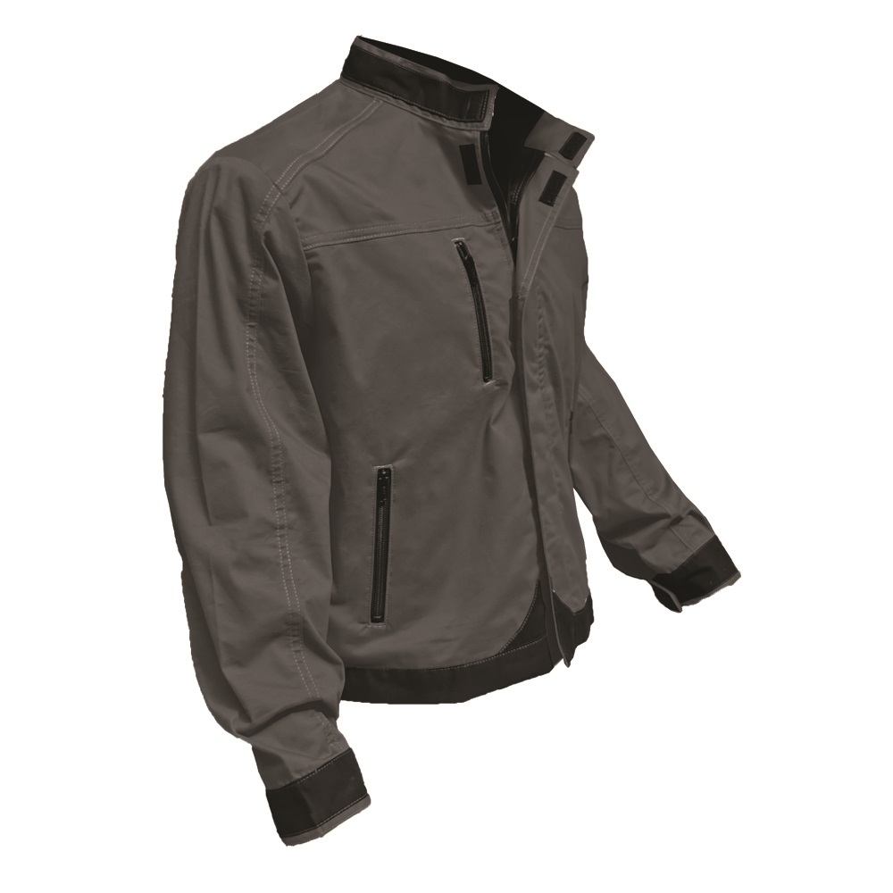 GIUBBETTO GRIGIO/NERO COT/POLI/STRETCH