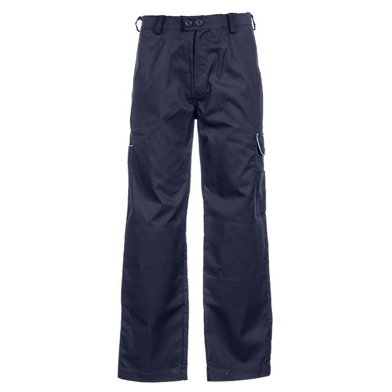 PANTALONE COTONE/POLIEST BLU