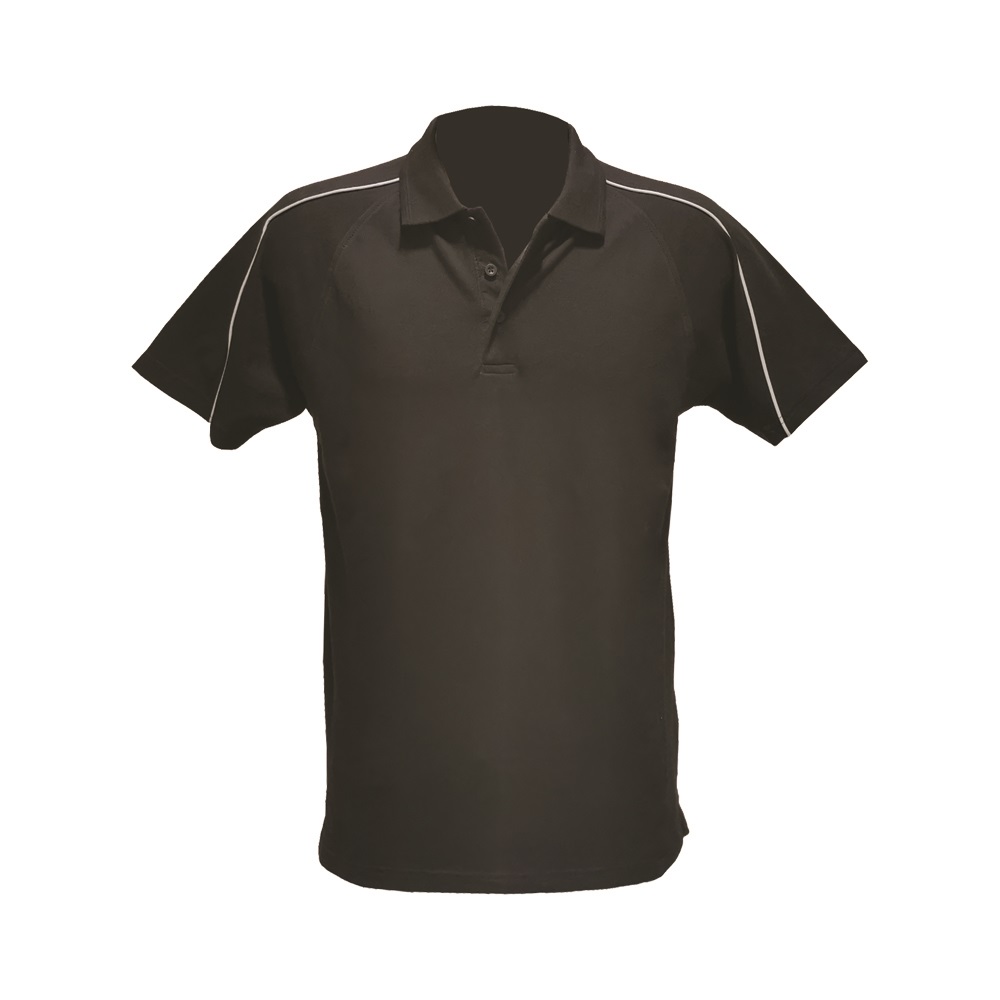 POLO NERA COTONE/POLIESTERE