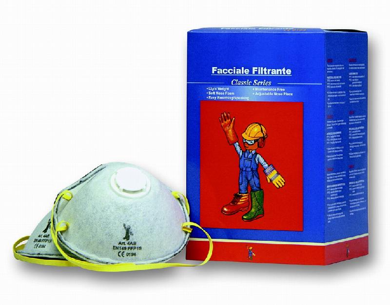 FFP1 ACTIVE CARBON FACE MASK W/VALVE- 5 PCS.