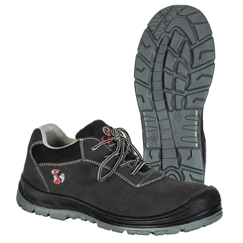 CHAUSSURE DAIM PERFORÉE S1P SRC, GRISE