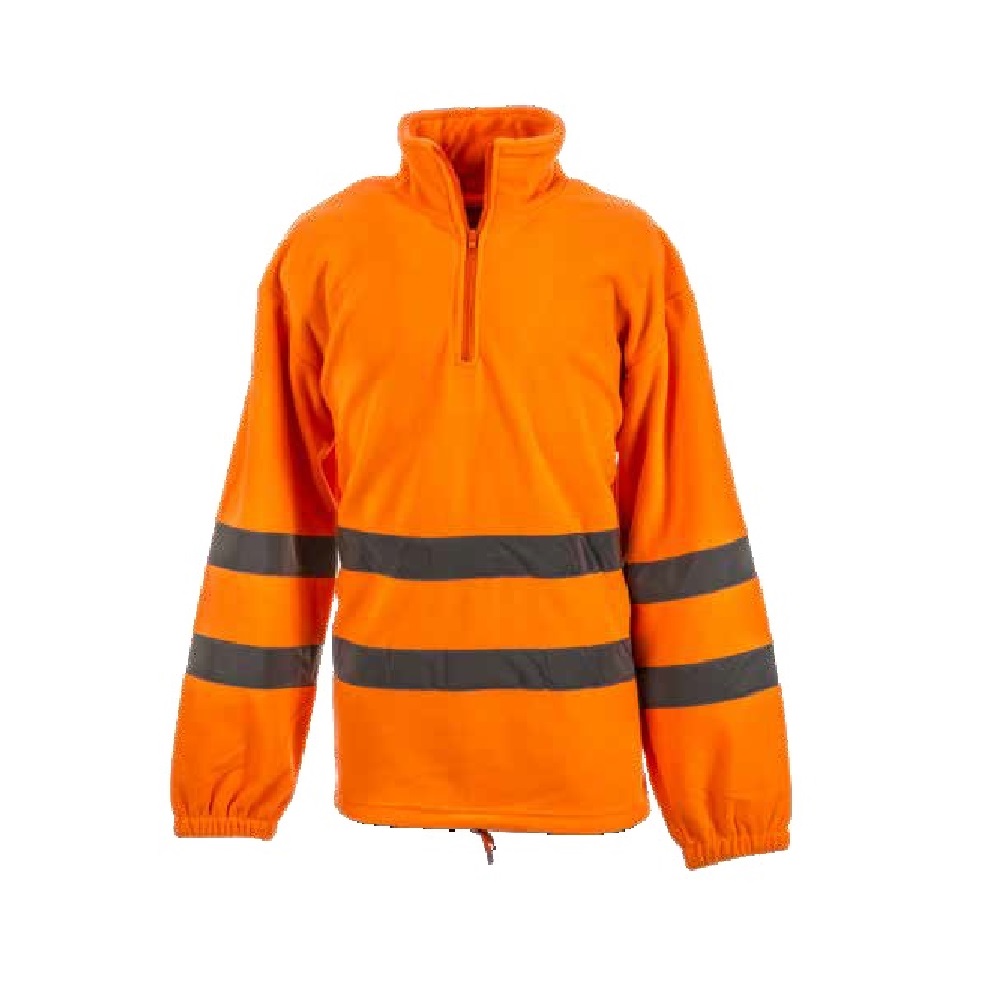 CHAQUETA PILE ALTA VIS. NARANJA CIERRE CREMALLERA
