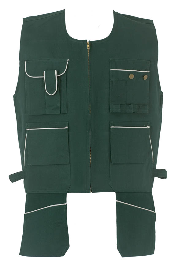 GILET MULTITASCHE COT.VERDE