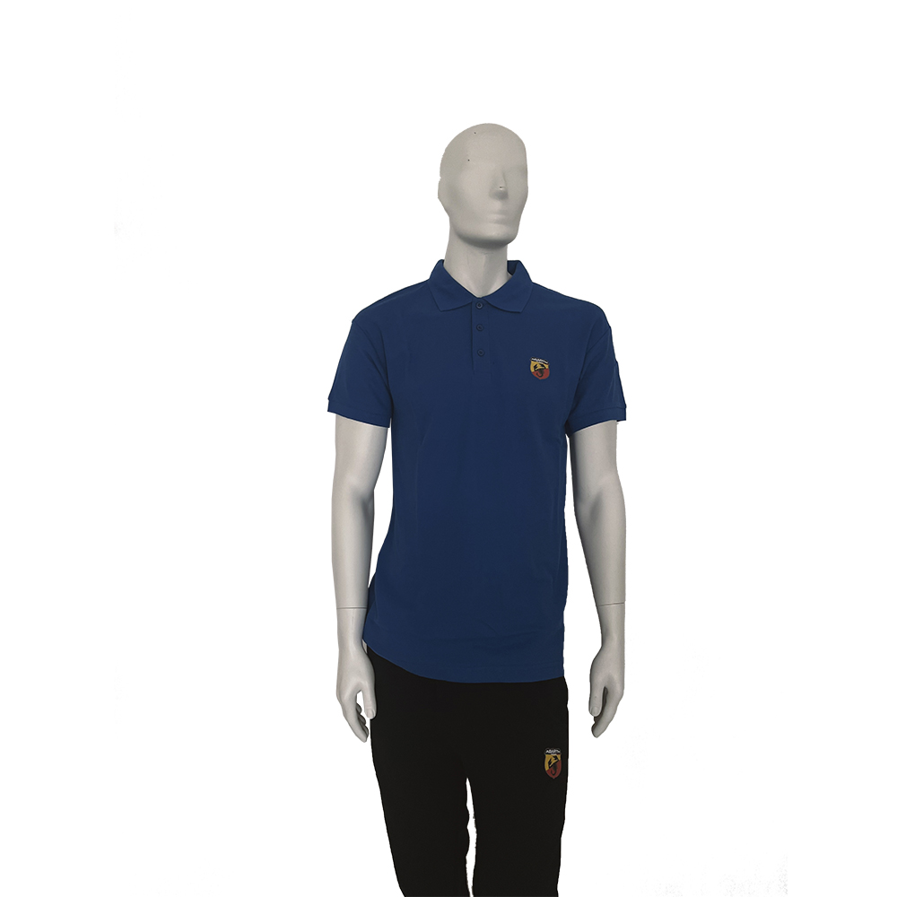 POLO M/C BLU ROYAL ABARTH