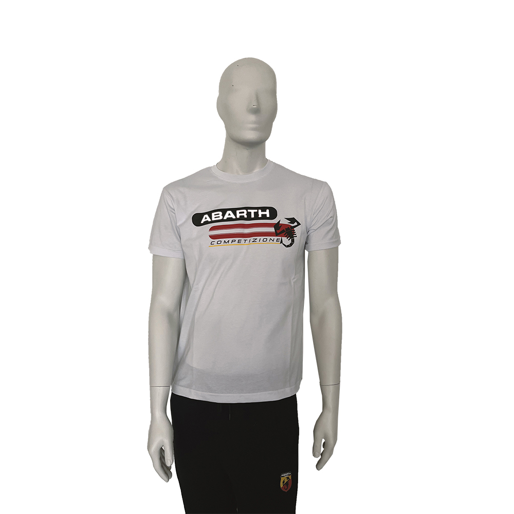 T-SHIRT GIROCOLLO M/C BIANCA ABARTH