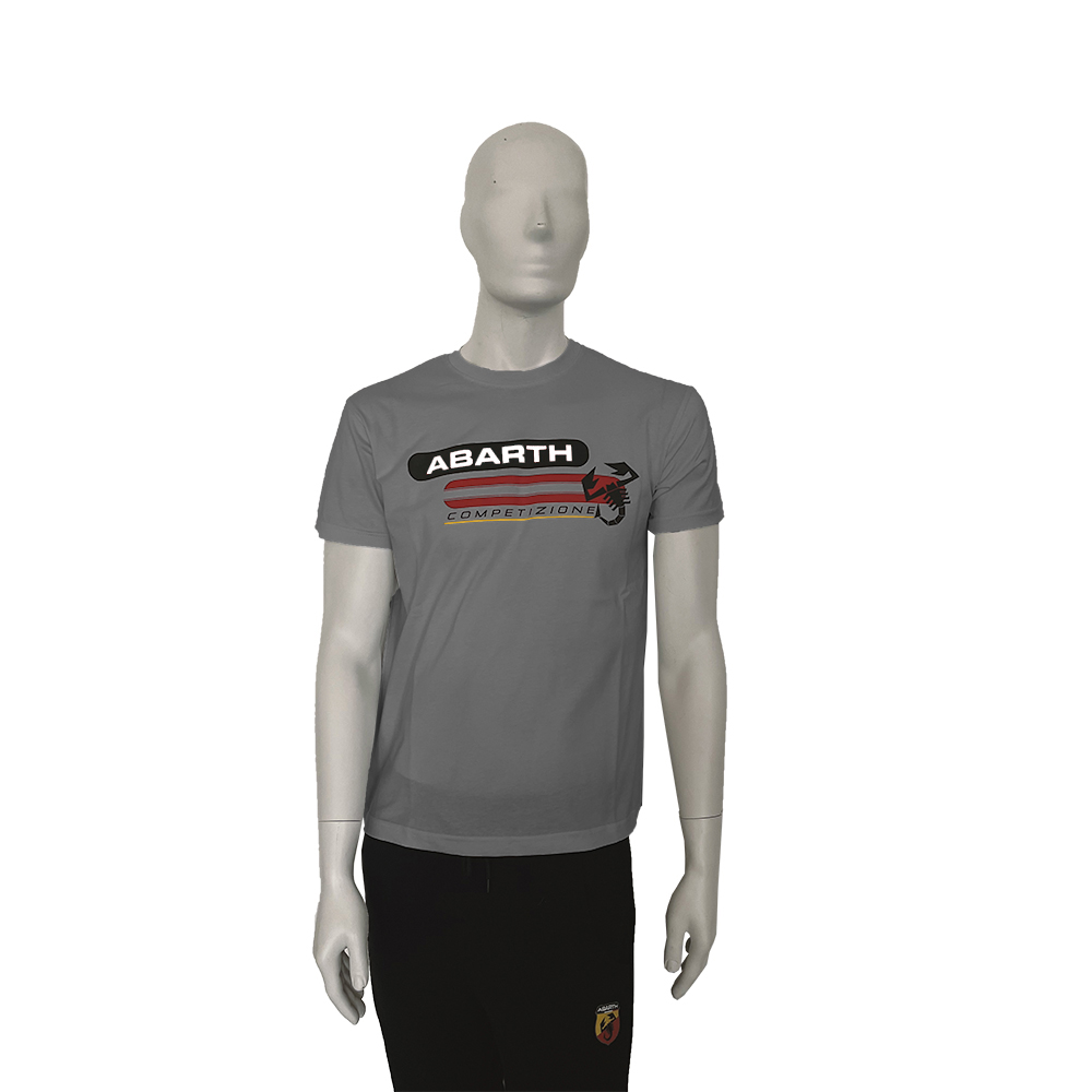 T-SHIRT GIROCOLLO M/C GRIGIA ABARTH